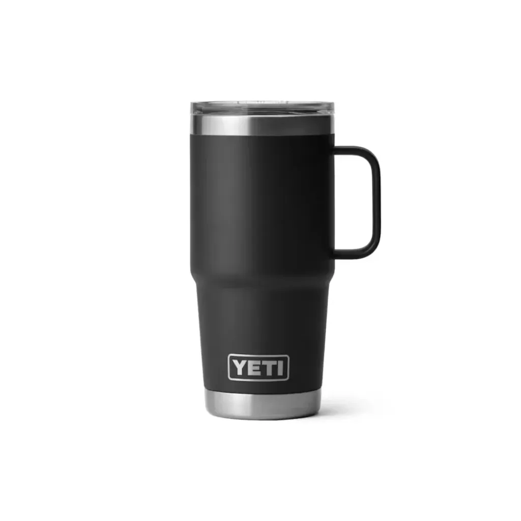 RAMBLER 20oz TRAVEL MUG WITH STRONGHOLD LID (BLACK)
