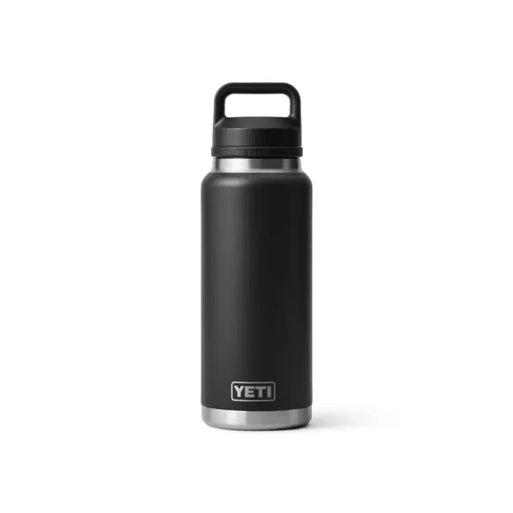 RAMBLER 36oz WATER BOTTLE WITH CHUG CAP (BLACK)